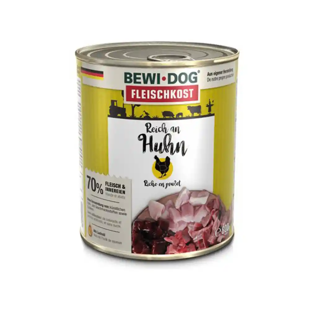 Bewidog Lata Rico En Pollo 800g