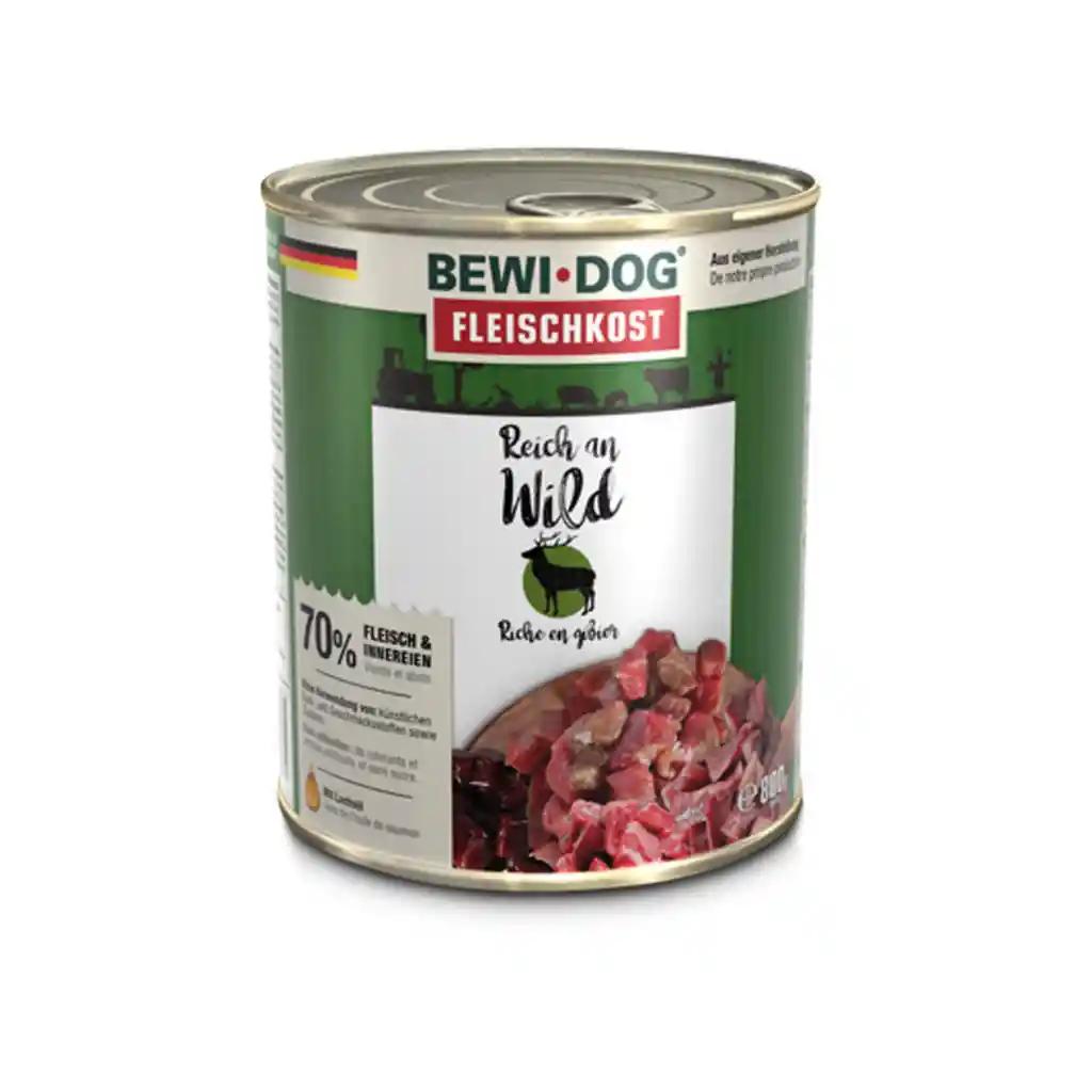 Bewidog Lata Rico En Venado 800g