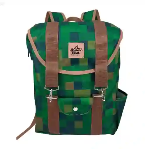 Mochila Curva Sustentable Para Notebook 13" - 15.6" Petflake Broches Metálicos