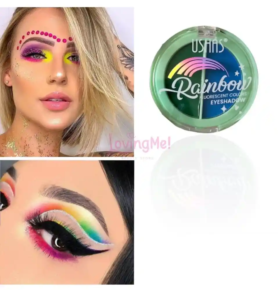 Ushas · Sombra Rainbow Neon - Brilla En La Oscuridad