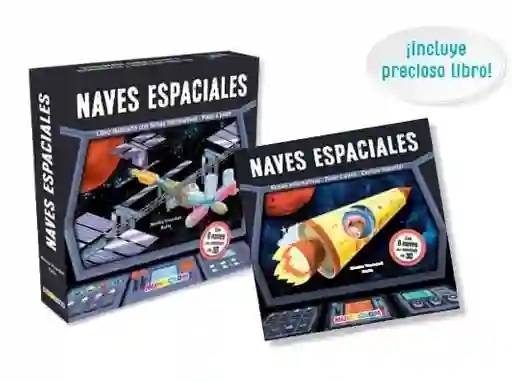 Colección Kit De Construcción Naves Espaciales (libro Ilustrado C/6 Naves Para Construir 3d)