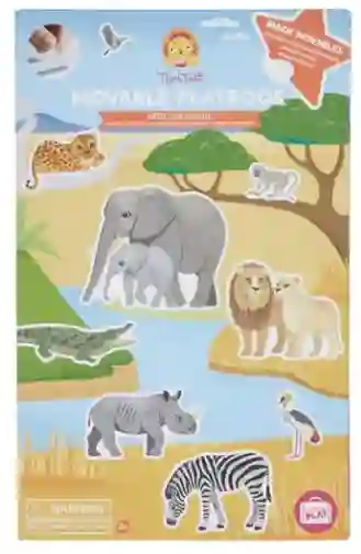 Tiger Tribe Set Stickers Removibles Safari Playbook African Safari