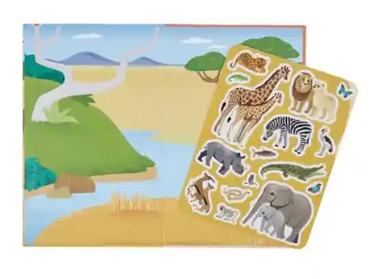 Tiger Tribe Set Stickers Removibles Safari Playbook African Safari