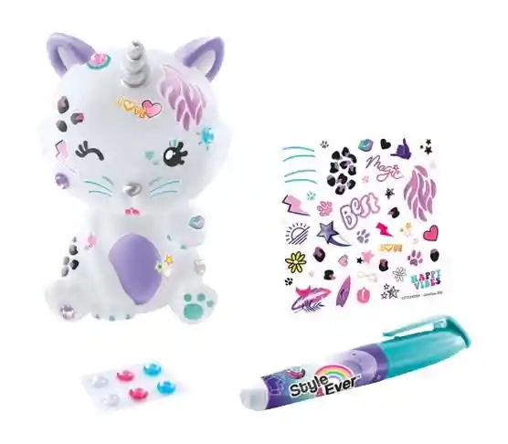 Style 4ever Mini Deco Diy Luminoso Gato Unicornio