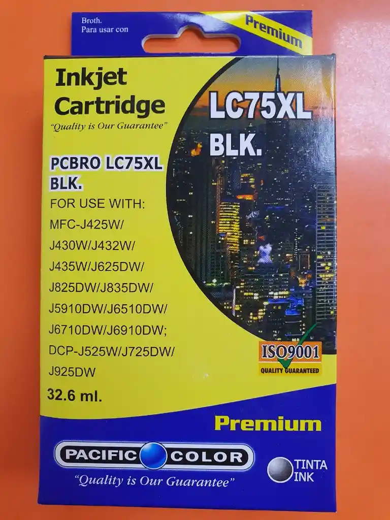 Tinta Pacific Color Lc 75 Negra