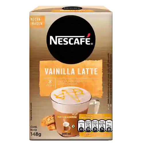 Café Nescafé Vainilla Latte 148g 8 Sobres