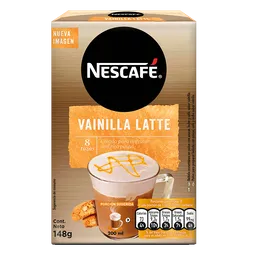 Café Nescafé Vainilla Latte 148g 8 Sobres
