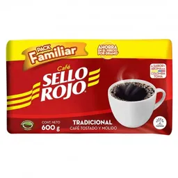 Cafe Sello Rojo Grano Molido 600 Grs