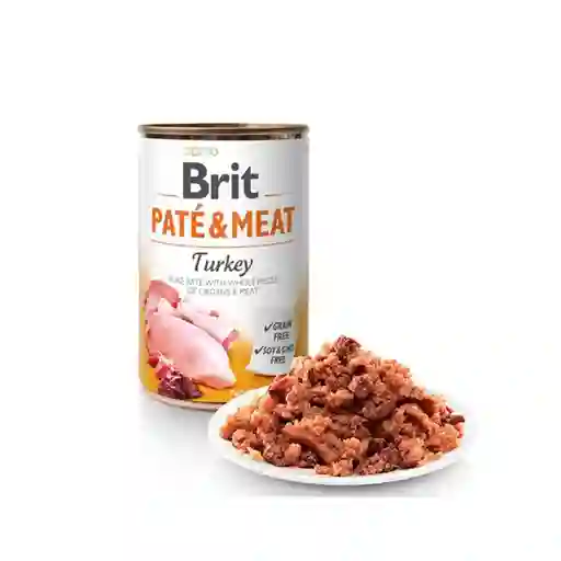 Alimento Humedo Perro Brit Pate And Meat Turkey 800gr