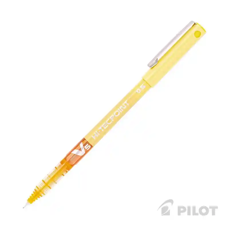 Lápiz Tinta Hi-tecpoint V5 Amarillo Pilot