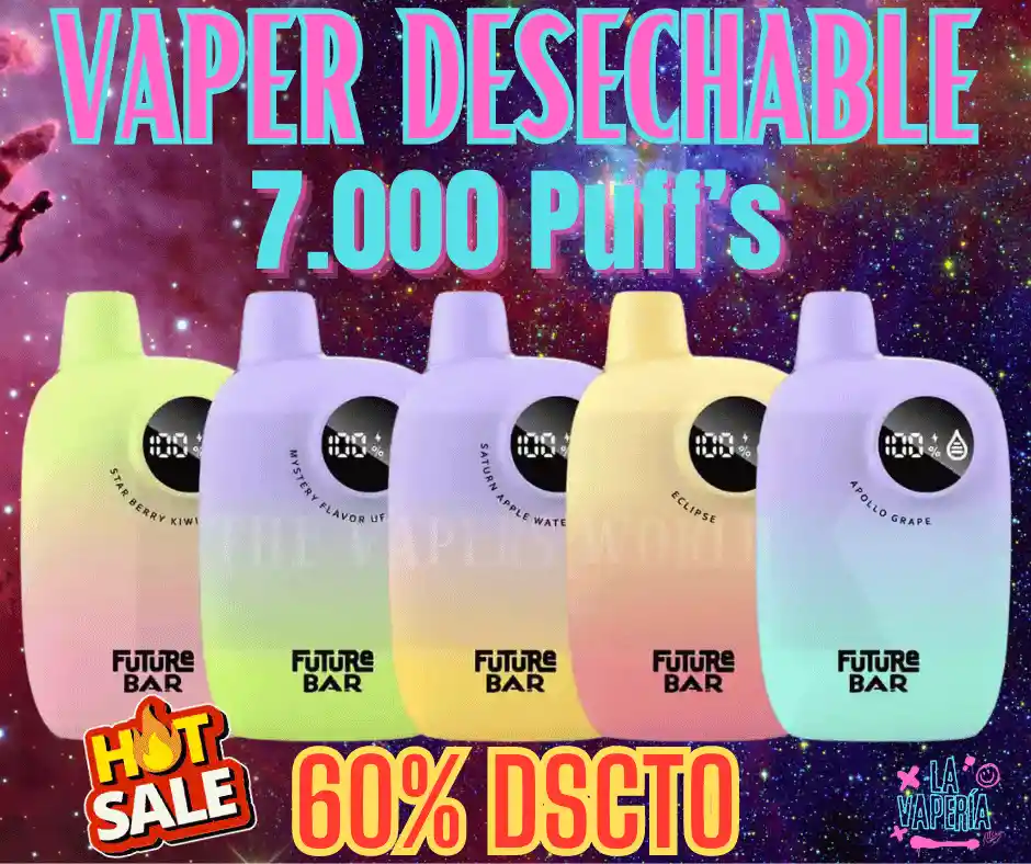 Vaporizador Desechable Menta Y Arándanos Ice 7.000 Puffs / Vapo Vaper