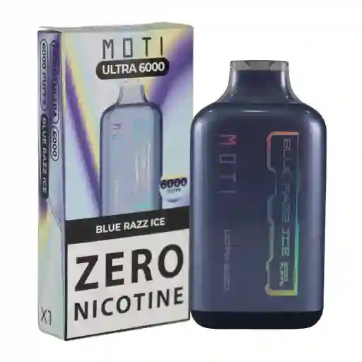 Vaporizador Desechable Moti Ultra Blue Razz Ice 6000 Puffs