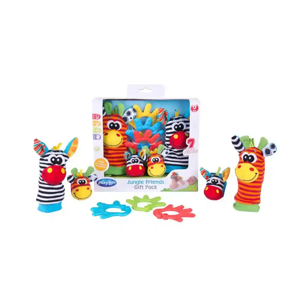 Pack Regalo Amigos De La Jungla Playgro