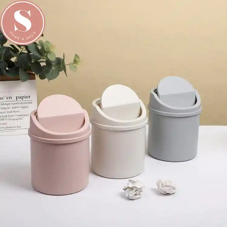 Mini Basurero Blanco