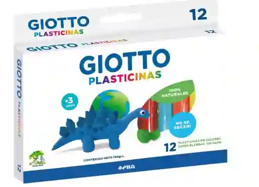 Plasticina Giotto 12 Colores