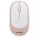 Mouse Philco Inalámbrico Rosado Y Blanco Compacto Y Comodo