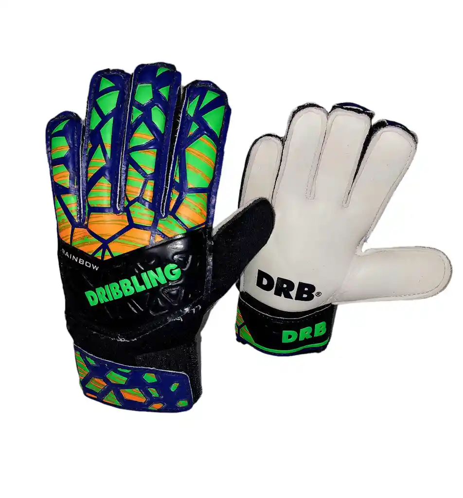 Guantes Arquero Portero Infantil Con Ferulas Rainbow Drb Talla 7