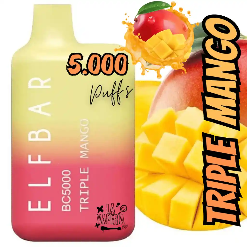 Vaporizador Desechable Triple Mango 5.000 Puffs Elfbar Vaper