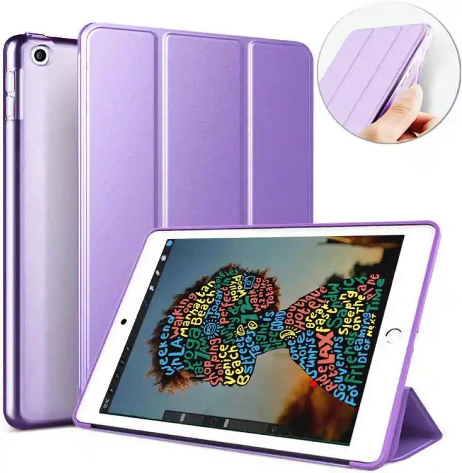 Funda Para Ipad 9.7 Con Ranura Para Lapiz Color Morado