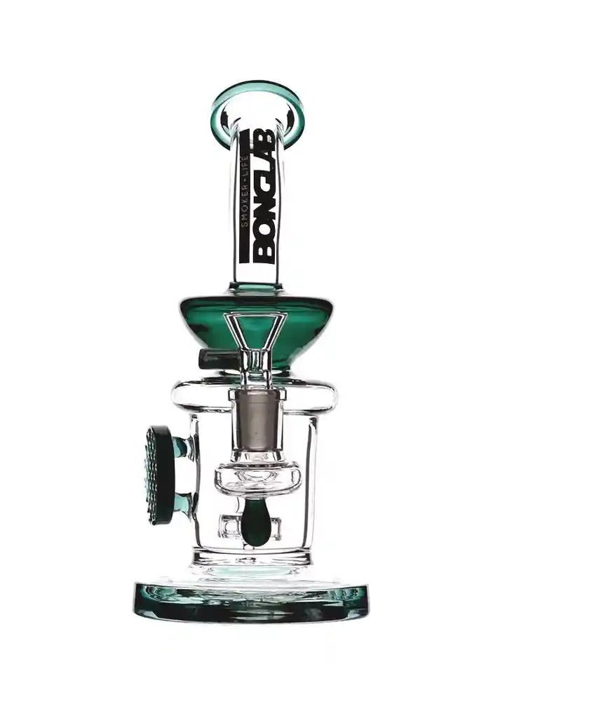 Bong Pyrex Honey Waffle Green-bonglab