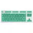 Teclas Abs Cubic Keyset - Key Translucent + Letter Backlit Verde Oscuro