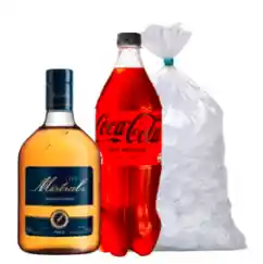 Promo Pisco Mistral 750 + Coca Zero 1,5lt + Hielo