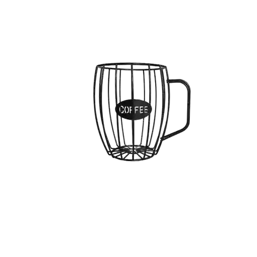 Porta Cápsula De Café Nespresso, Dolce Gusto O Vertuo – Taza Negro Mango Liso