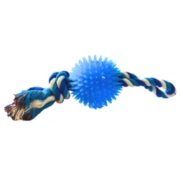 Juguete De Cuerda Con Pelota Plastica Para Perros