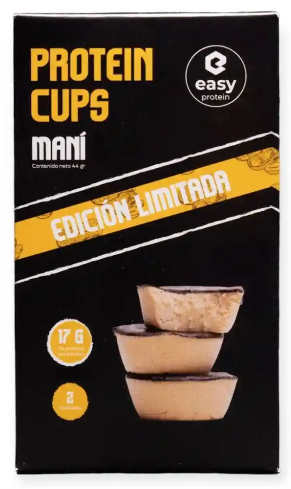 Easy Protein - Protein Cups Mani (vegano) 2 Unid - Alto En Proteina