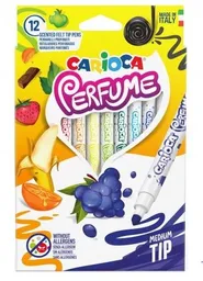 Plumones Perfume 12 Colores Carioca
