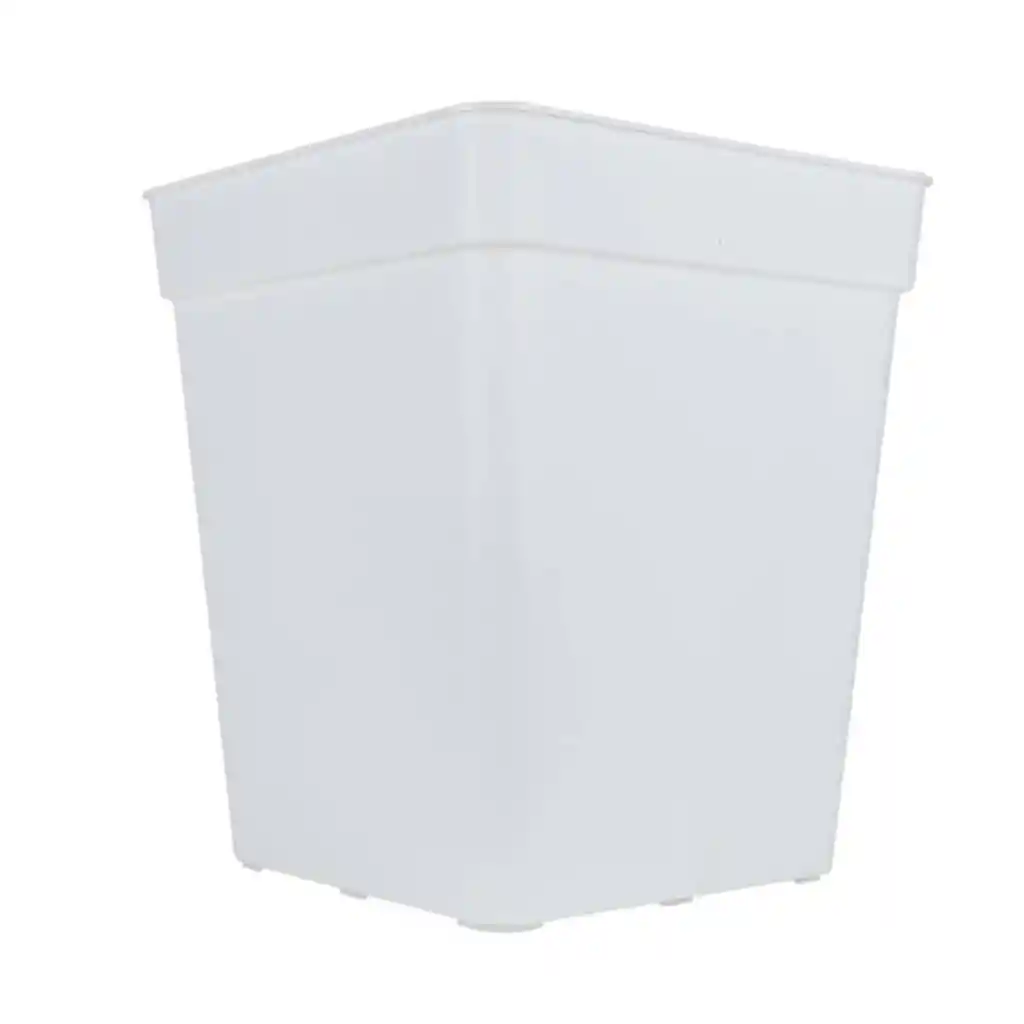 Maceta Plastica Cuadrada 7l - Blanca