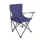 Silla Camping Plegable Azul Oscuro