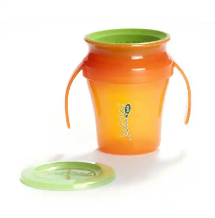 Vaso Antiderrame Wow Baby® Naranjo 9+ Meses