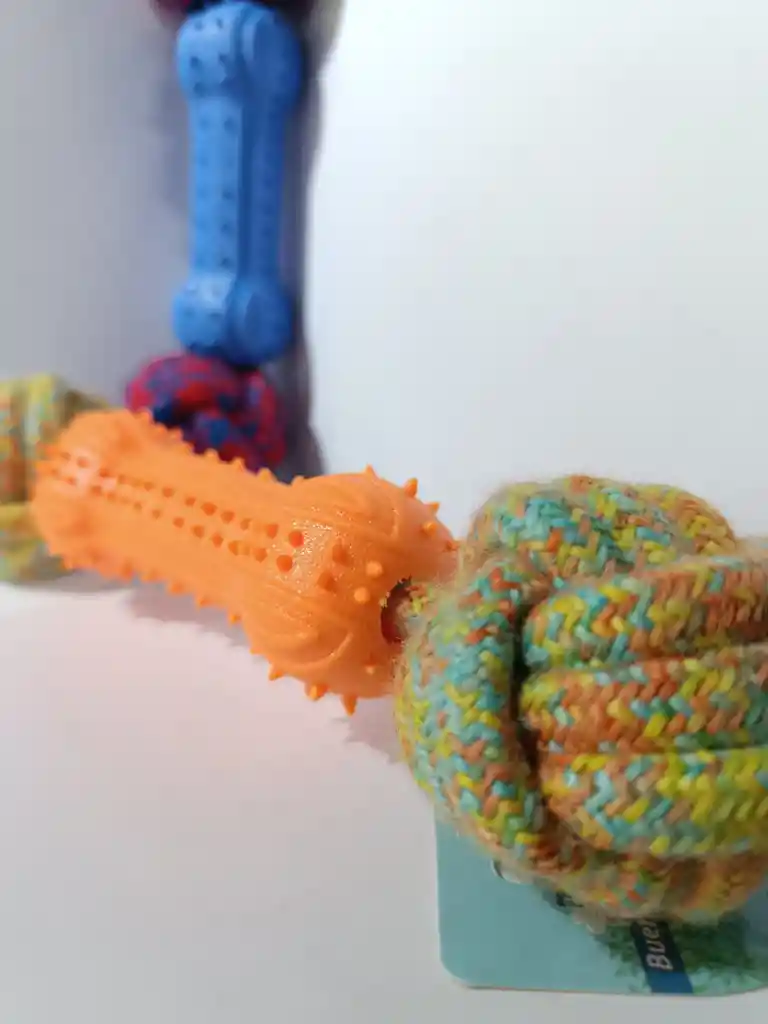 Mordedor De Goma Con Pelotas De Nudo