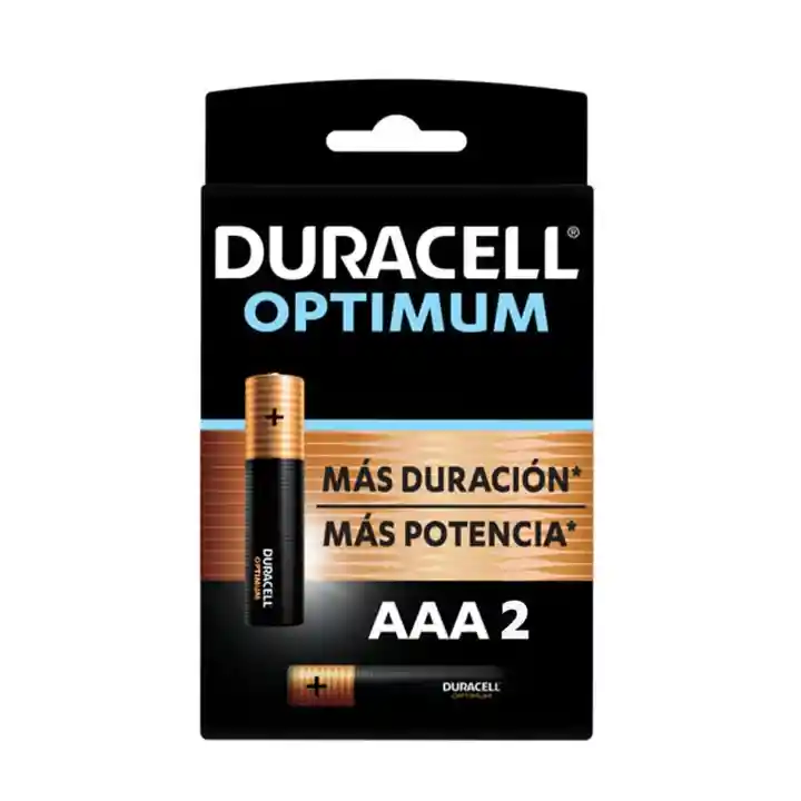 Pilas Duracell Optimum Aaa X2