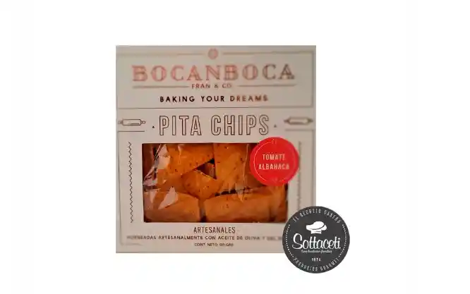 Pita Chip Tomate Albahaca Bocanboca (120gr)