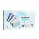 Pack Teclado + Mouse Bluetooth Electro Movil Color Celeste