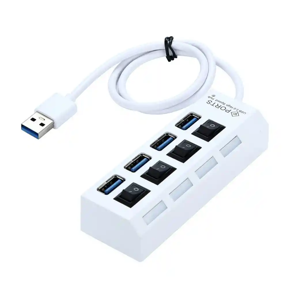Hub Adaptador Multi Puerto Usb 2.0 4 Puertos