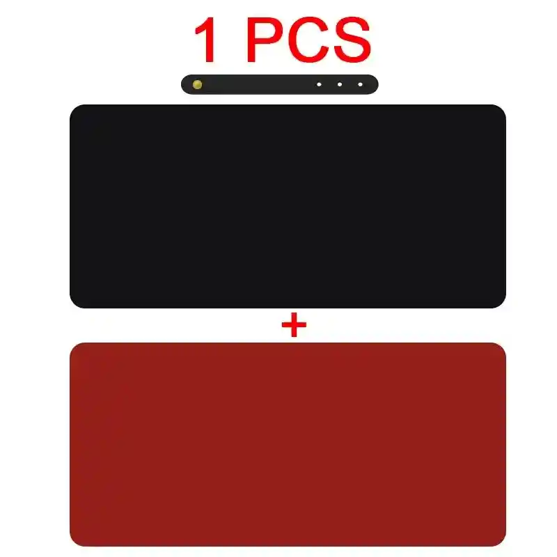 Alfombra Mousepad Reversible De Cuero Impermeable 80x40 Negro Rojo