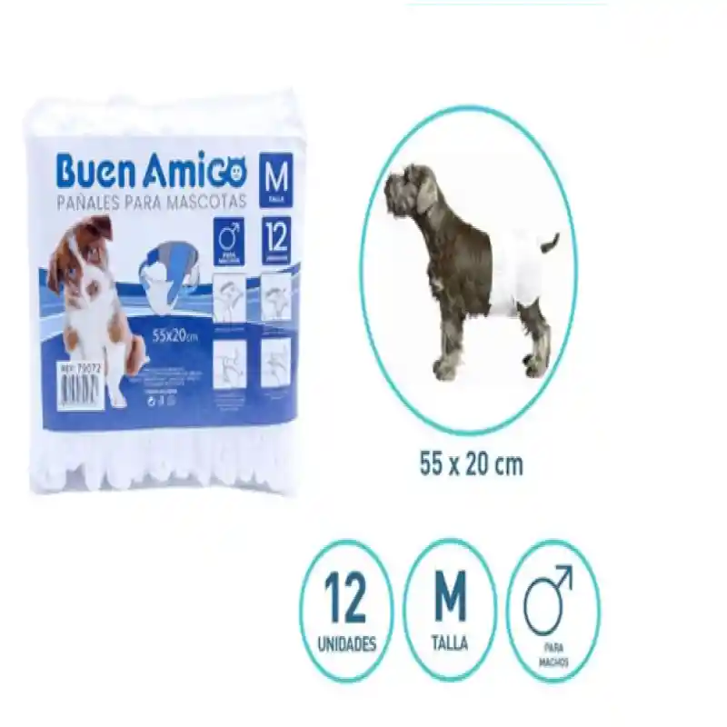 Pañales Para Machos Talla M