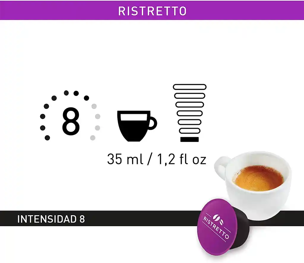 Café Capsula Para Dolce Gusto Variedad Ristretto - Viaggio Espresso