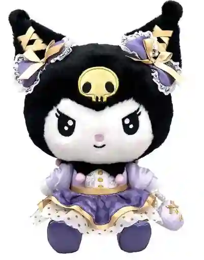 Kuromi Gold Ribbons 22cm Peluche