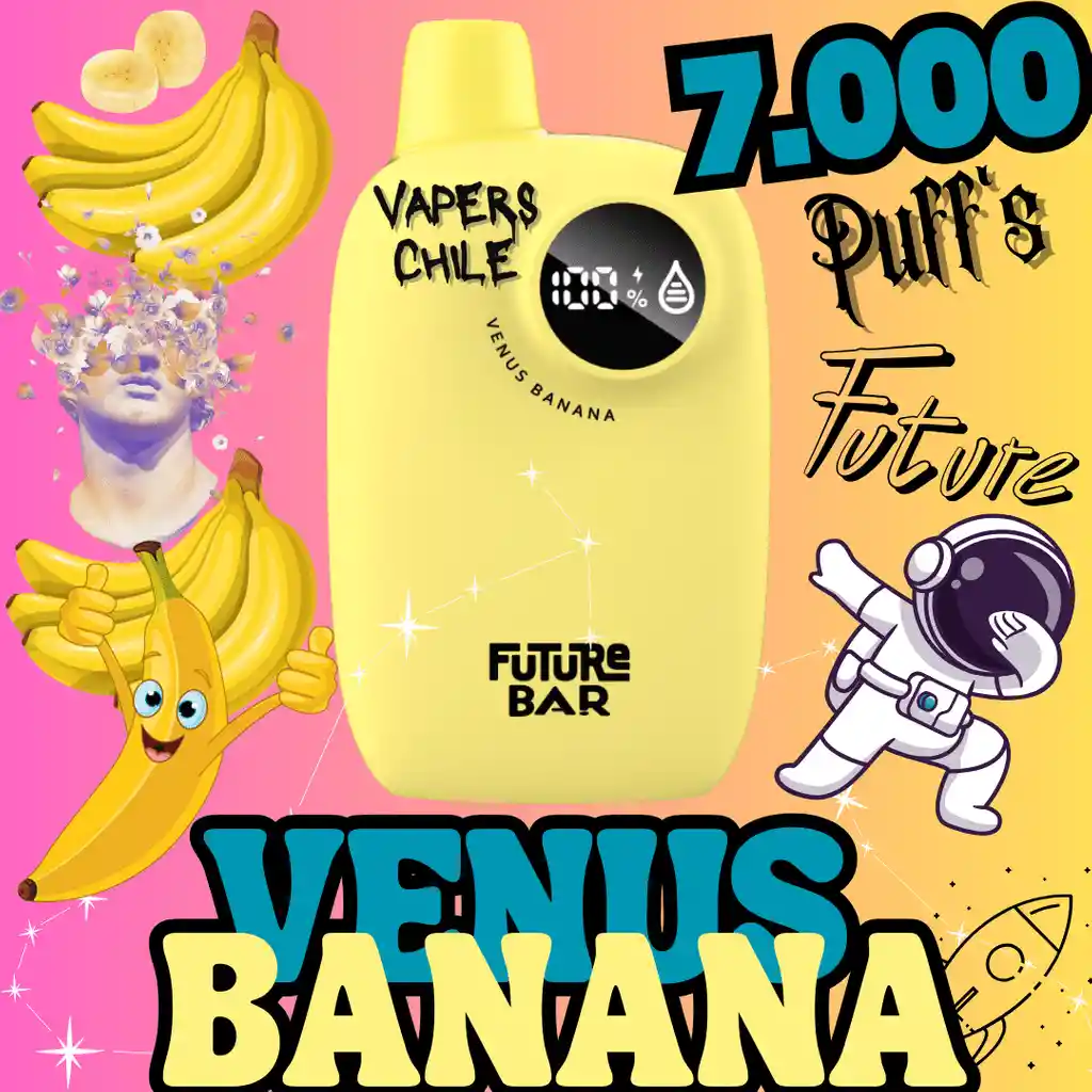 Vaporizador Desechable Banana Ice Venus 7.000 Puffs