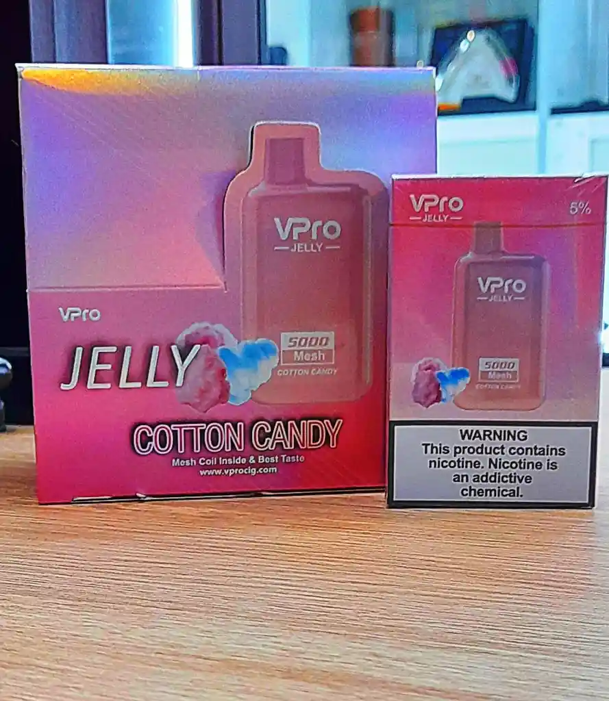 Vaporizador Vpro Jerry Cotton Candy 5000 Puff