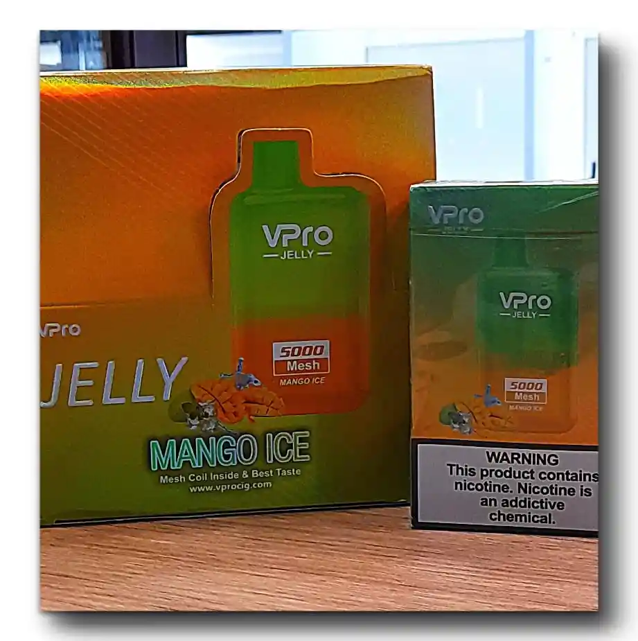 Vaporizador Vpro Jerry Mango Ice 5000 Puff