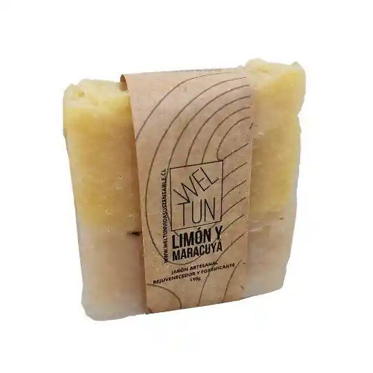 Jabón Artesanal Natural Aroma Limón Maracuyá Weltún