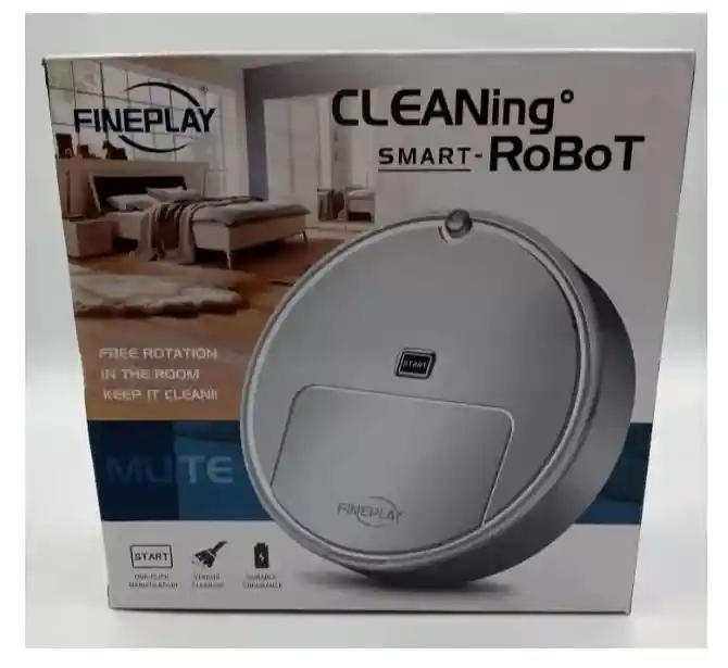 Barredora Robot Eléctrica Smart Limpia Piso Blanco Cleaning