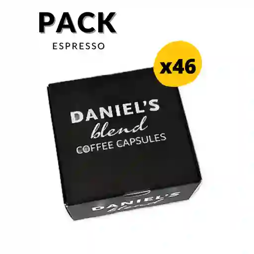 Pack 46 Cápsulas Espresso Para Nespresso Daniel's Blend