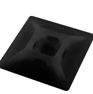 Base Adhesiva 28x28mm Negro (para Amarra Plastica) X Unidad