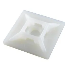 Base Adhesiva 28x28mm Blanco (para Amarra Plastica) X Unidad